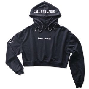 I Am Unwell Cropped Hoodie | Call Her Daddy | Barstool Sports | Crop Top Hoodie